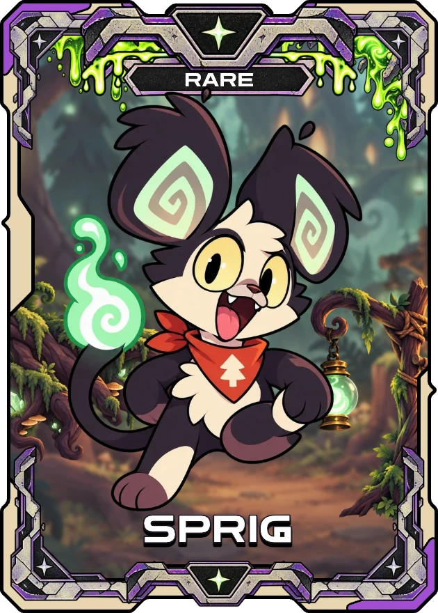 Rare Sprig collectible card